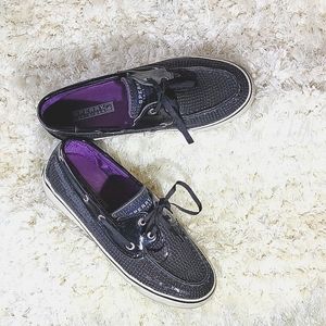 Sperry Top-Sider Black Sequins & Patent Leather